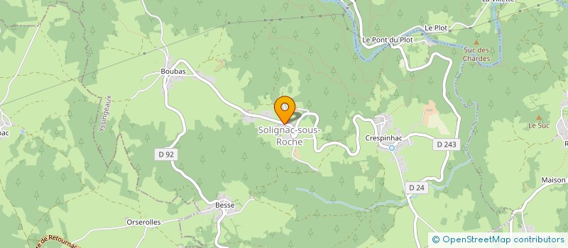 localisation de l'entreprise COMMUNE DE SOLIGNAC SOUS ROCHE  SOLIGNAC-SOUS-ROCHE