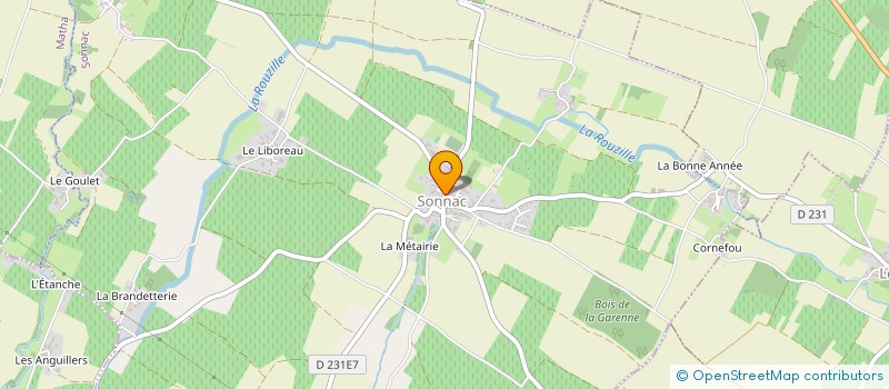 localisation de l'entreprise COMMUNE DE SONNAC  SONNAC