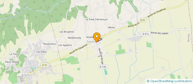 localisation de l'entreprise COMMUNE DE SONNAY  SONNAY