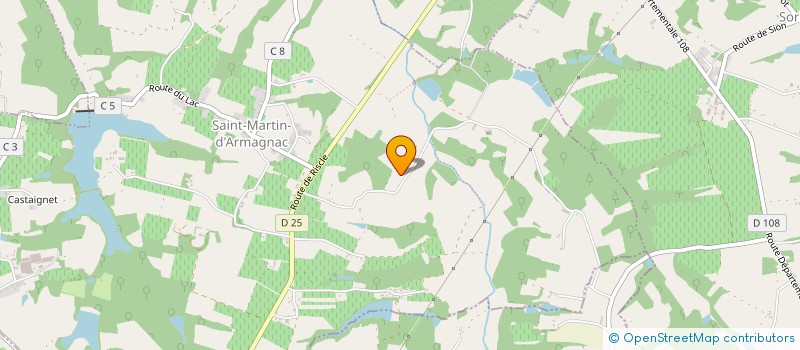 localisation de l'entreprise COMMUNE DE SORBETS  SORBETS