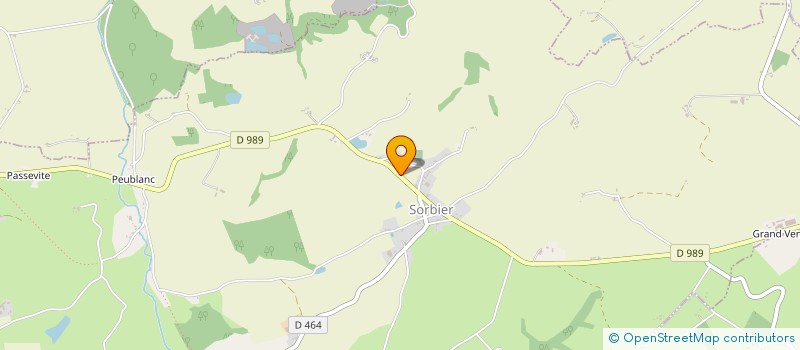 localisation de l'entreprise COMMUNE DE SORBIER  SORBIER