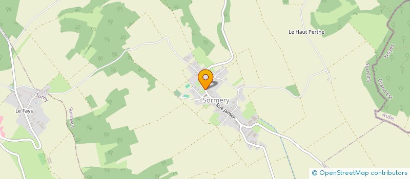 localisation de l'entreprise COMMUNE DE SORMERY  SORMERY