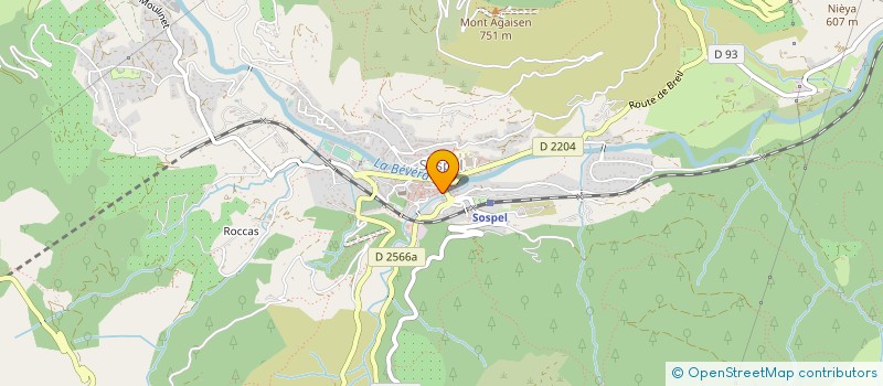 localisation de l'entreprise COMMUNE DE SOSPEL  SOSPEL