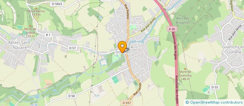 localisation de l'entreprise COMMUNE DE SOUCHEZ  SOUCHEZ