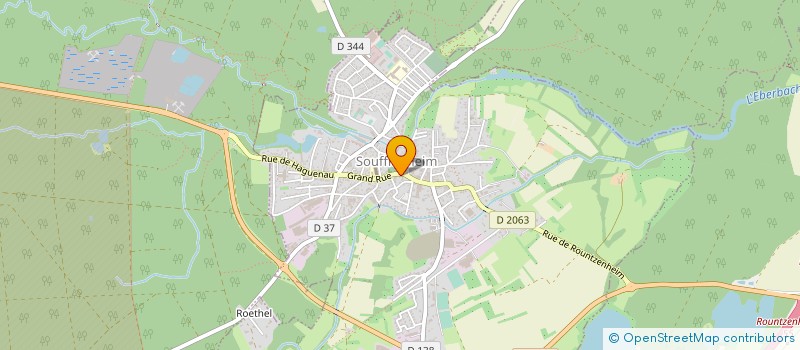 localisation de l'entreprise COMMUNE DE SOUFFLENHEIM  SOUFFLENHEIM