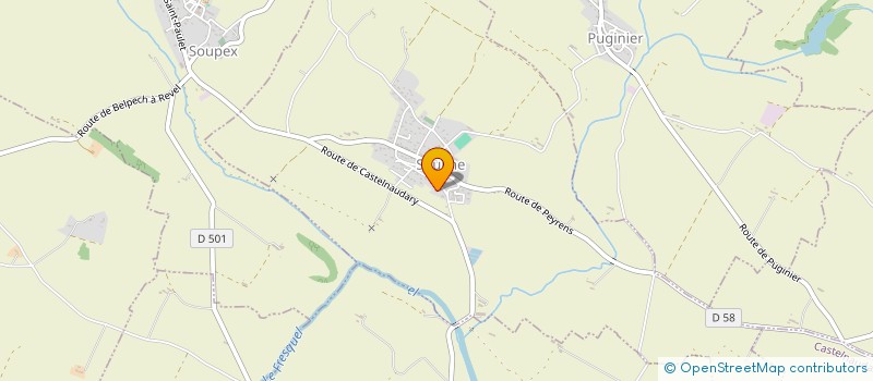 localisation de l'entreprise COMMUNE DE SOUILHE  SOUILHE