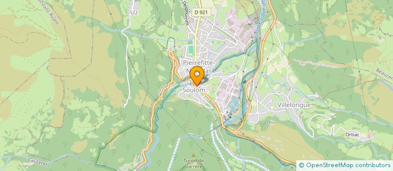 localisation de l'entreprise COMMUNE DE SOULOM  SOULOM