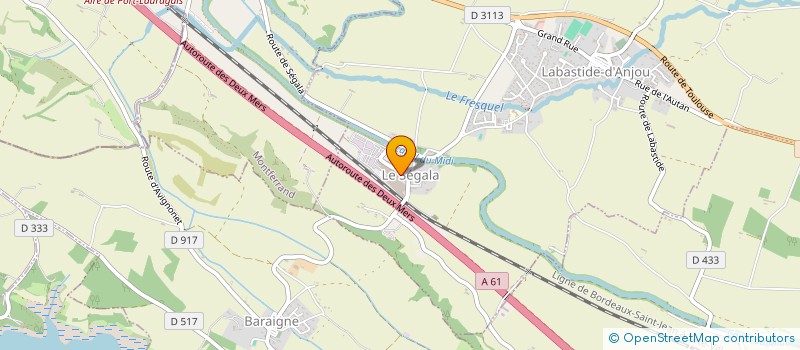 localisation de l'entreprise COMMUNE DE SOUPEX  SOUPEX