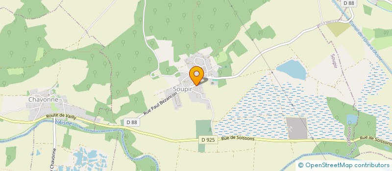 localisation de l'entreprise COMMUNE DE SOUPIR  SOUPIR