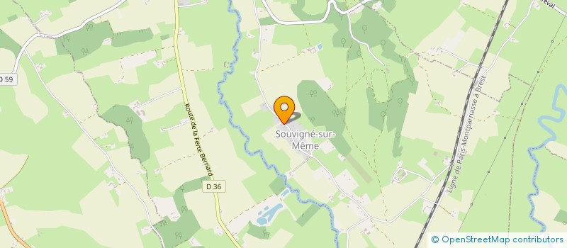 localisation de l'entreprise COMMUNE DE SOUVIGNE SUR MEME  SOUVIGNE-SUR-MEME