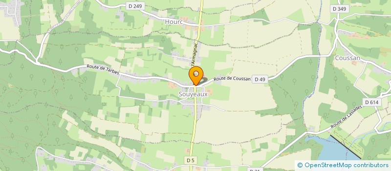 localisation de l'entreprise COMMUNE DE SOUYEAUX  SOUYEAUX