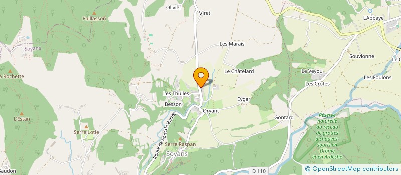 localisation de l'entreprise COMMUNE DE SOYANS  SOYANS