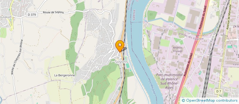 localisation de l'entreprise COMMUNE DE SOYONS  SOYONS