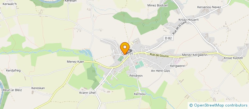 localisation de l'entreprise COMMUNE DE SPEZET  SPEZET