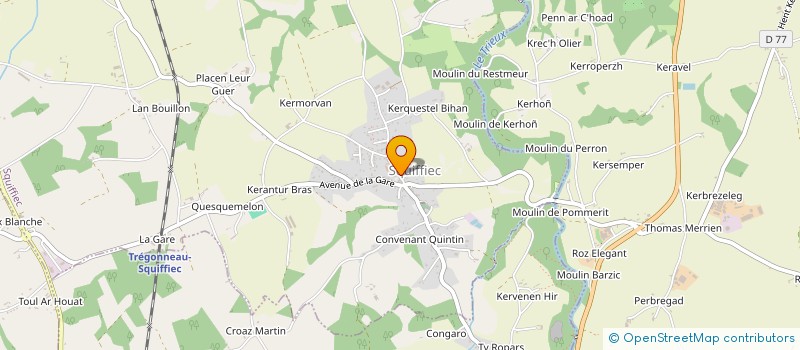 localisation de l'entreprise COMMUNE DE SQUIFFIEC  SQUIFFIEC