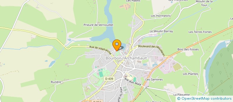 localisation de l'entreprise COMMUNE DE ST AUBIN LE MONIAL  SAINT-AUBIN-LE-MONIAL