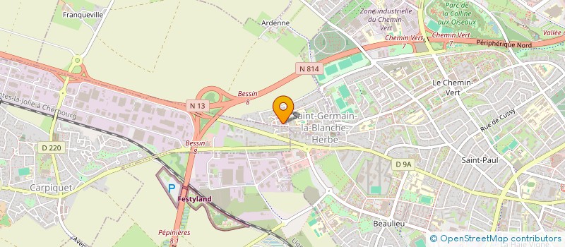 localisation de l'entreprise COMMUNE DE ST GERMAIN LA BLANCHE HERBE  SAINT-GERMAIN-LA-BLANCHE-HERBE