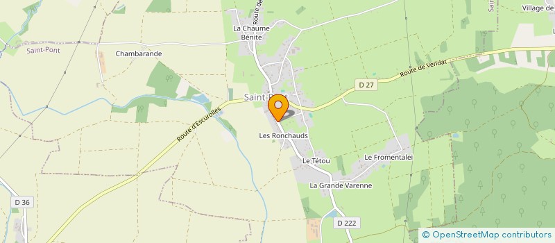 localisation de l'entreprise COMMUNE DE ST PONT  SAINT-PONT