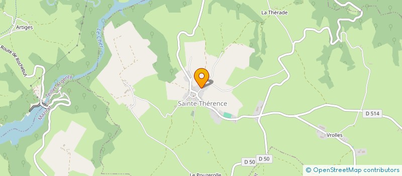 localisation de l'entreprise COMMUNE DE STE THERENCE  SAINTE-THERENCE