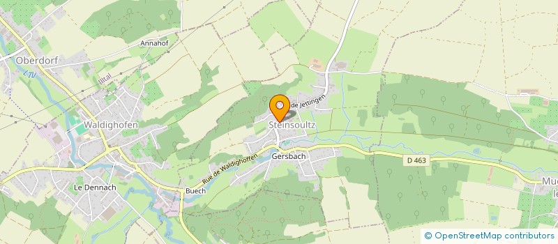 localisation de l'entreprise COMMUNE DE STEINSOULTZ  STEINSOULTZ