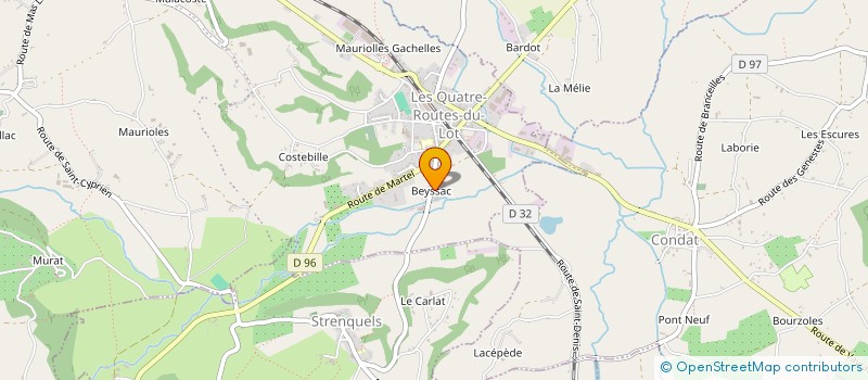 localisation de l'entreprise COMMUNE DE STRENQUELS  STRENQUELS