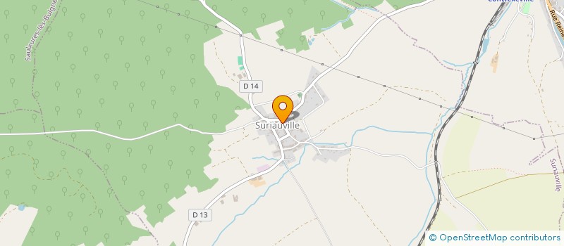 localisation de l'entreprise COMMUNE DE SURIAUVILLE  SURIAUVILLE