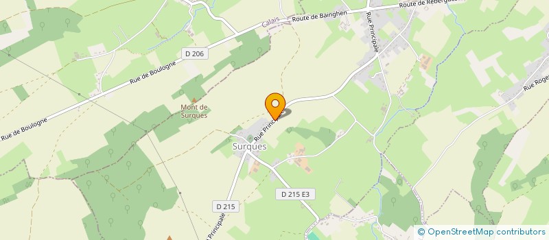 localisation de l'entreprise COMMUNE DE SURQUES  SURQUES