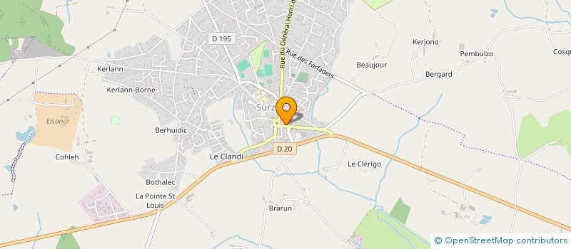 localisation de l'entreprise COMMUNE DE SURZUR  SURZUR