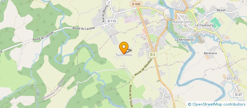 localisation de l'entreprise COMMUNE DE SUSMIOU  SUSMIOU