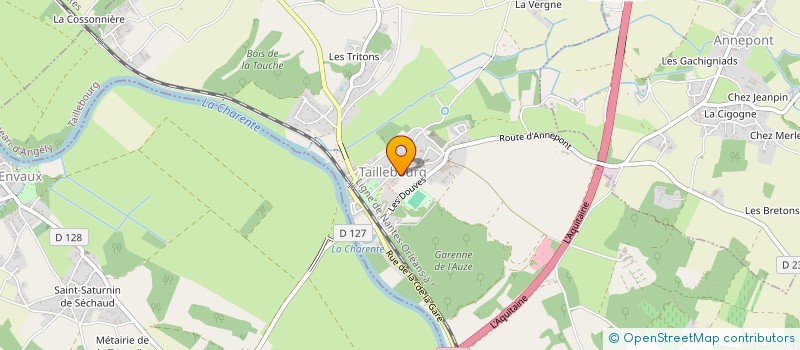 localisation de l'entreprise COMMUNE DE TAILLEBOURG  TAILLEBOURG