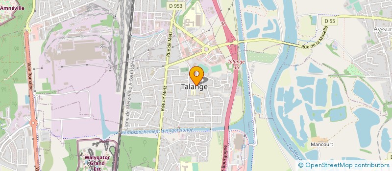 localisation de l'entreprise COMMUNE DE TALANGE  TALANGE