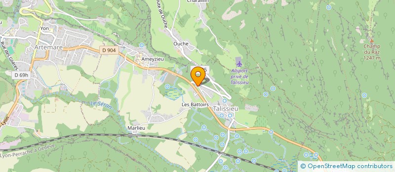 localisation de l'entreprise COMMUNE DE TALISSIEU  TALISSIEU