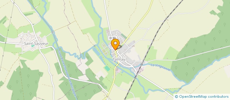 localisation de l'entreprise COMMUNE DE TALMAY  TALMAY