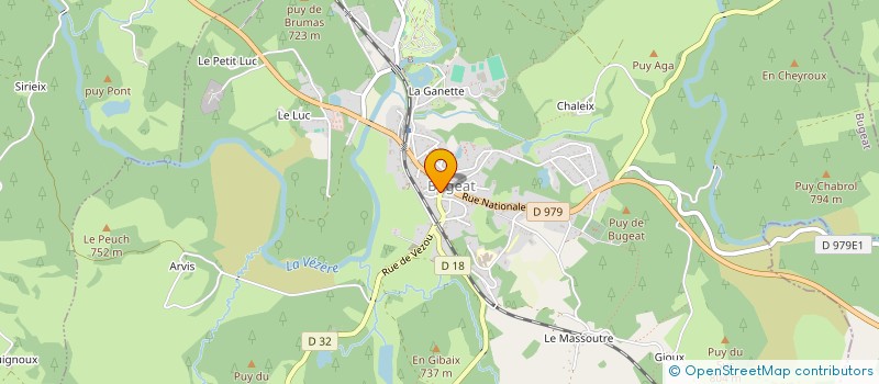 localisation de l'entreprise COMMUNE DE TARNAC  TARNAC