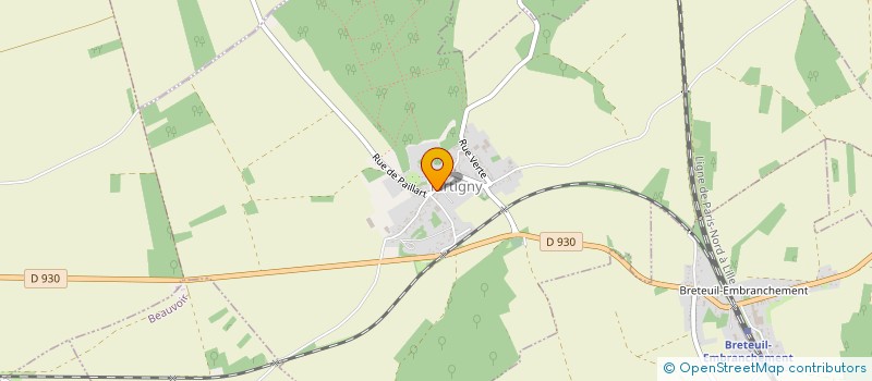 localisation de l'entreprise COMMUNE DE TARTIGNY  TARTIGNY