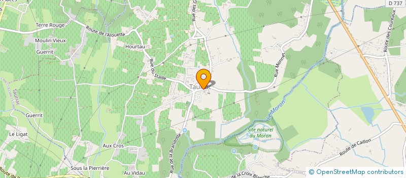 localisation de l'entreprise COMMUNE DE TAURIAC  TAURIAC