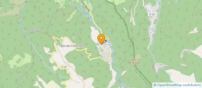 localisation de l'entreprise COMMUNE DE TAURINYA  TAURINYA