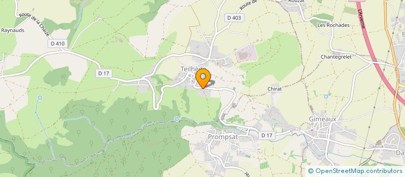 localisation de l'entreprise COMMUNE DE TEILHEDE  TEILHEDE