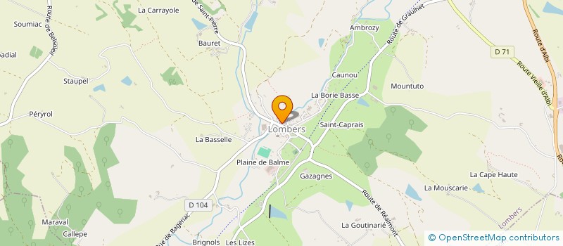 localisation de l'entreprise COMMUNE DE TEILLET  TEILLET