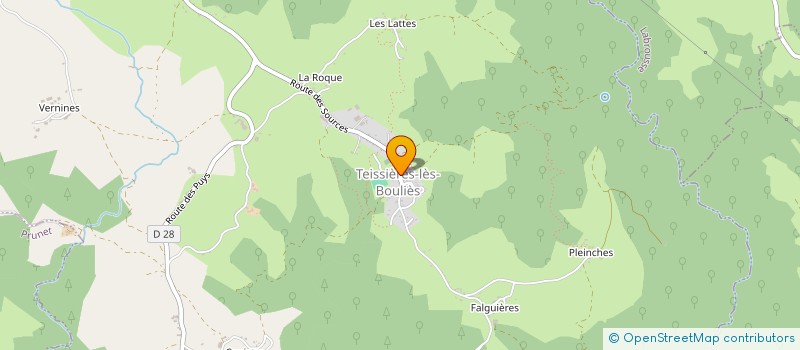 localisation de l'entreprise COMMUNE DE TEISSIERES LES BOULIES à TEISSIERES-LES-BOULIES