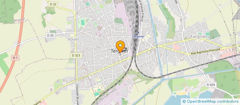 localisation de l'entreprise COMMUNE DE TERGNIER à TERGNIER
