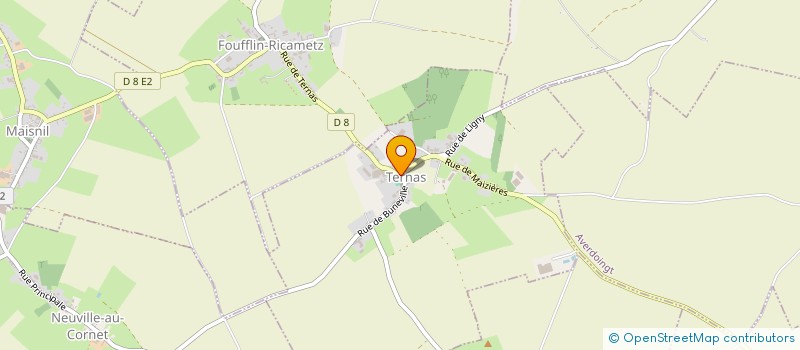 localisation de l'entreprise COMMUNE DE TERNAS  TERNAS