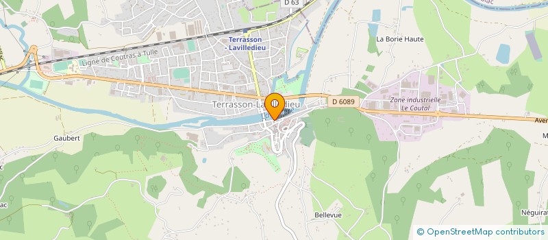 localisation de l'entreprise COMMUNE DE TERRASSON LA VILLEDIEU  TERRASSON-LAVILLEDIEU