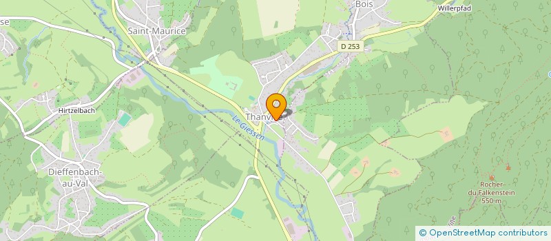 localisation de l'entreprise COMMUNE DE THANVILLE  THANVILLE