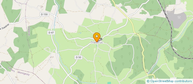 localisation de l'entreprise COMMUNE DE THEDIRAC  THEDIRAC
