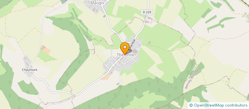 localisation de l'entreprise COMMUNE DE THELONNE  THELONNE