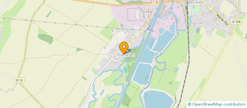localisation de l'entreprise COMMUNE DE THENELLES  THENELLES