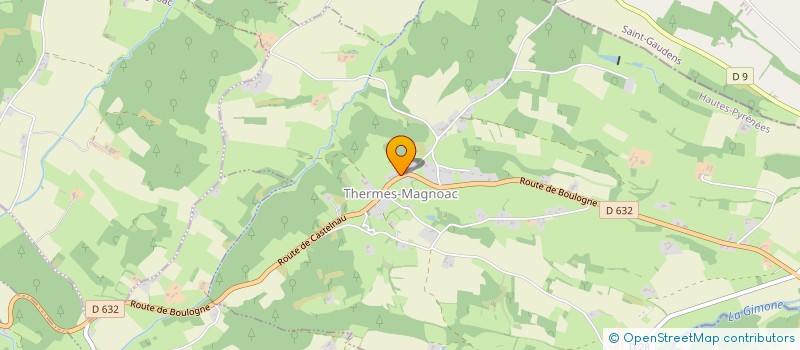 localisation de l'entreprise COMMUNE DE THERMES MAGNOAC  THERMES-MAGNOAC