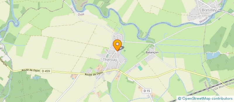 localisation de l'entreprise COMMUNE DE THERVAY  THERVAY