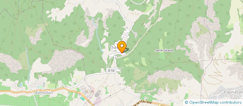 localisation de l'entreprise COMMUNE DE THEUS  THEUS